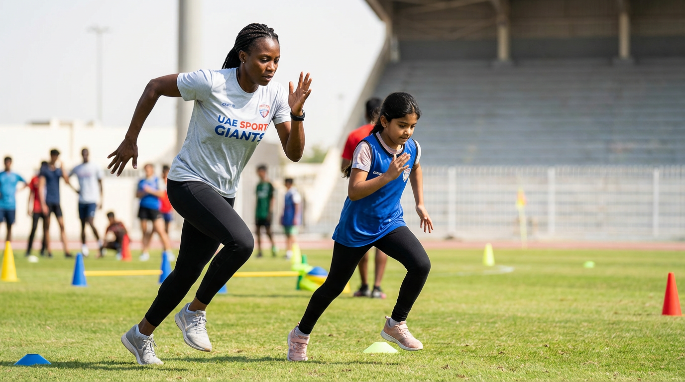 african coach training girl 2